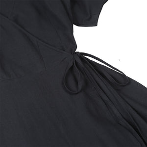 Amanita Wrap Dress Black