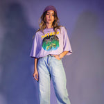 Lilac Profuse Oversized Tee Lilac
