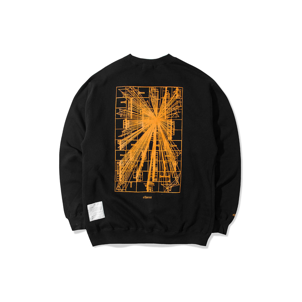 Flare Crewneck Black