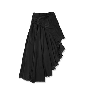 Oblique Skirt Black