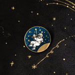 Cosmic Vodoo Pin Blue And Gold