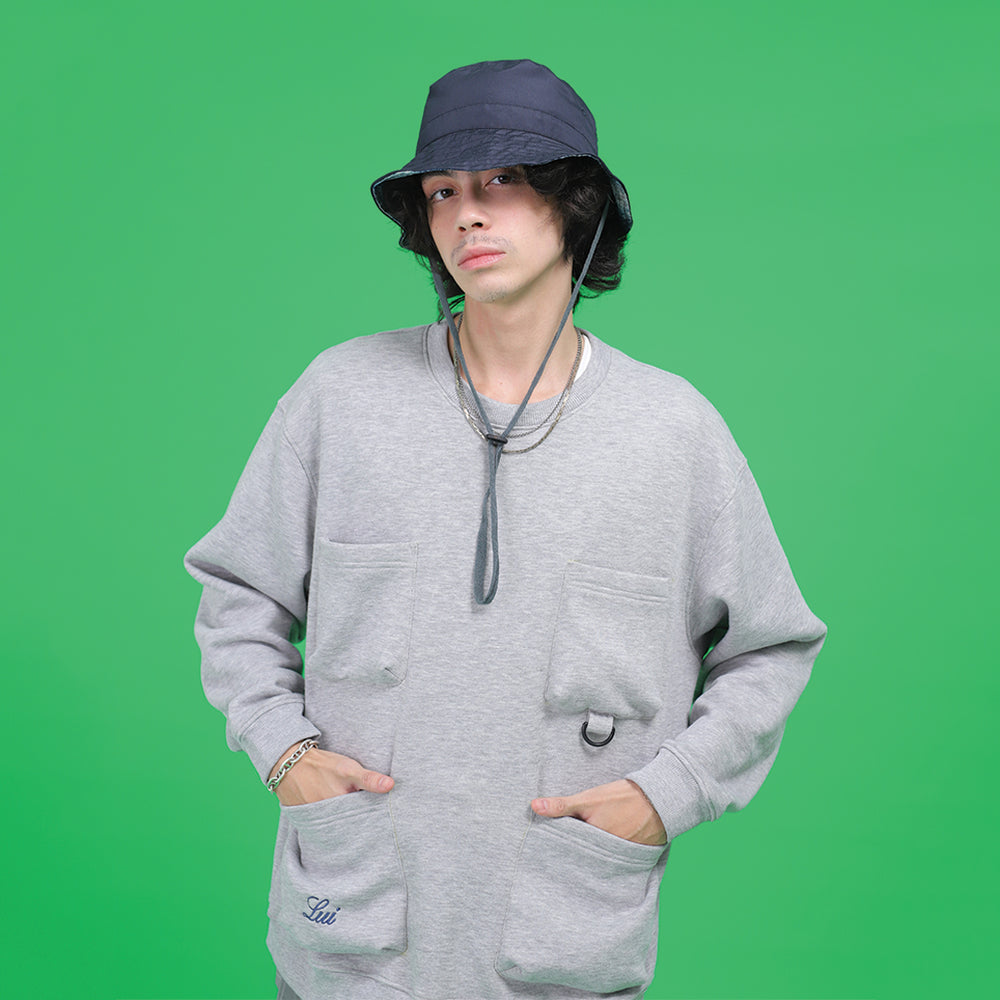 Reversible Explorer Hat Mixed Blue