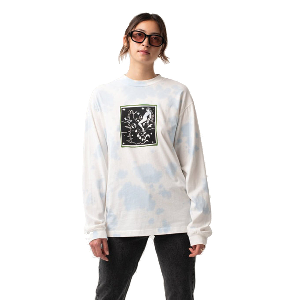 Feel The Roots Ls Tee 05 Blue Tie Die