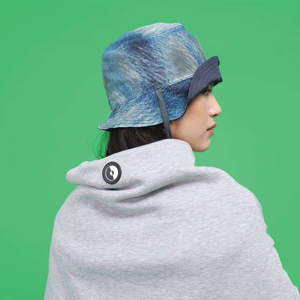 Reversible Explorer Hat Mixed Blue