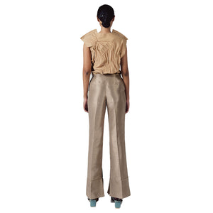 CUFF PANTS BROWN