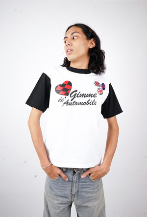 GIMME Pin T-shirt white/black
