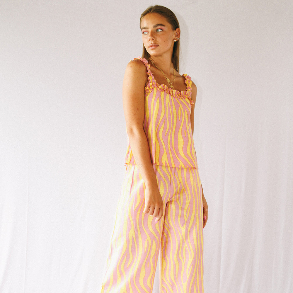 GOLDIE TANK TOP LEMONADE