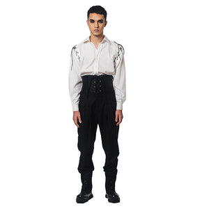 
            
                Load image into Gallery viewer, Ss22 Black Cotton Trousers 201 Black
            
        