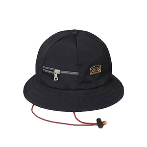Nylon Bell Bucket Hat Black