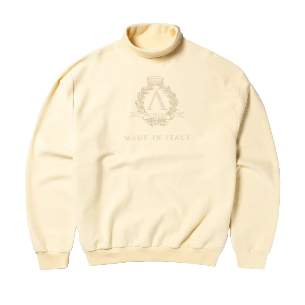 Premium Laurel High Neck Sweatshirt Alabaster