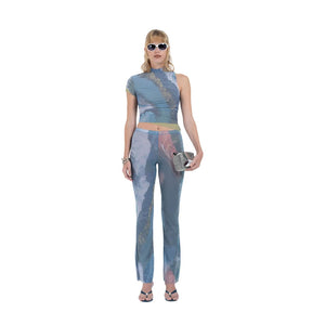 MESH FLATLOCK PANT RIVER