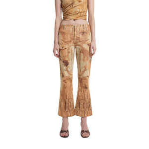 FLARED UTILITY PANT RUST