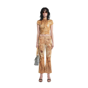 FLARED UTILITY PANT RUST
