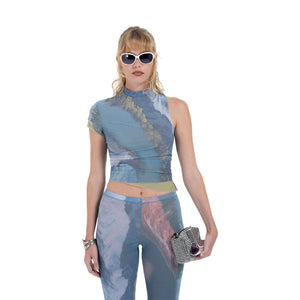DOUBLE MESH TOP RIVER