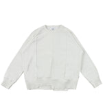 Reconstructed Classic Crewneck Sweater White