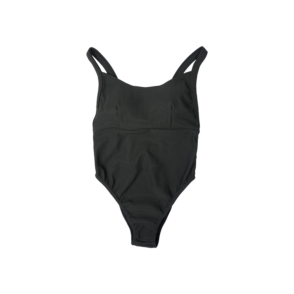 Brooklyn Ribbed One-piece BLACK