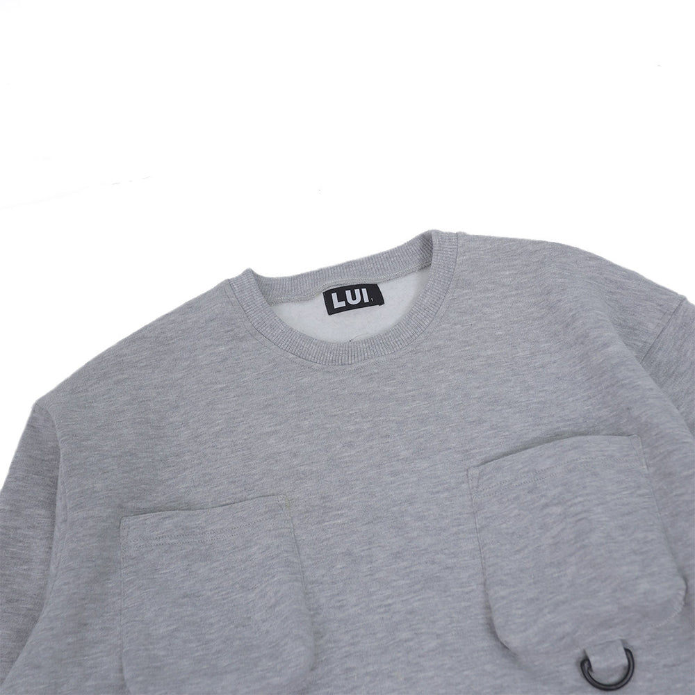 Sweatshirt With Extra Pockets Grey