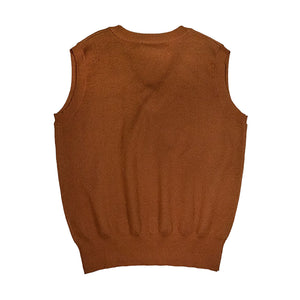 Chestnut Brown Lily Knitted Vest Brown