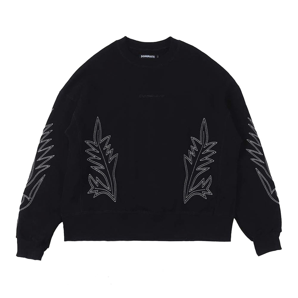 Western Stitch Crewneck Black