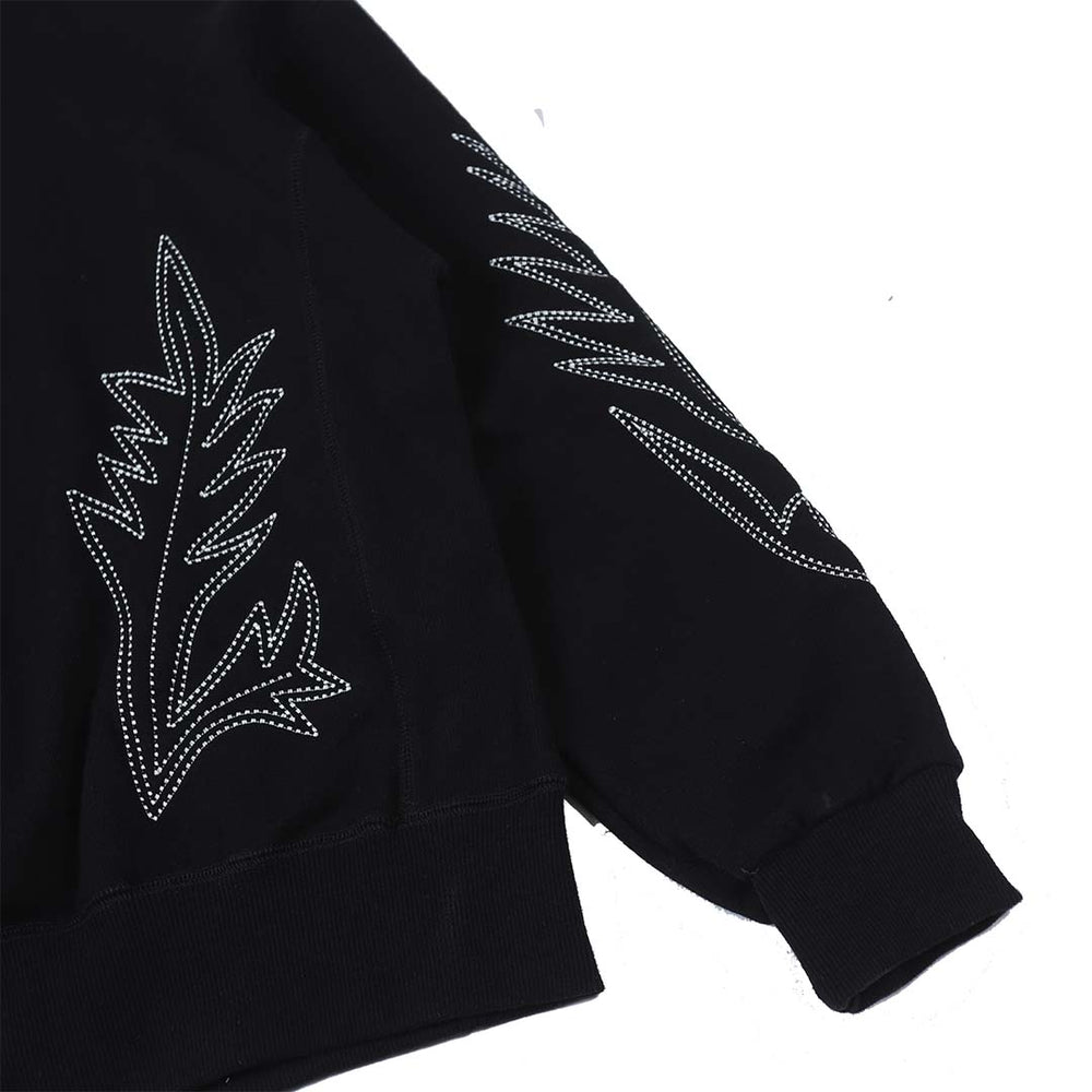 Western Stitch Crewneck Black