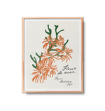 Fleur De Mer Art Print Orange, Green