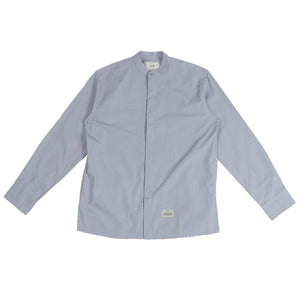 Common Collarless Light Blue Shirt Light Blue