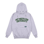 Pot Meets Pop Uni Hoodie Grey