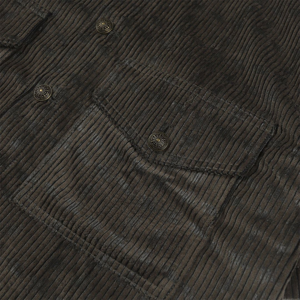 
            
                Load image into Gallery viewer, Corduroy Shirt Dark Grey
            
        