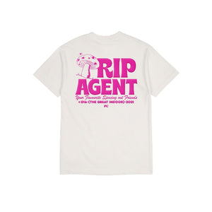 
            
                Load image into Gallery viewer, Trip Agent Tee Broken White
            
        