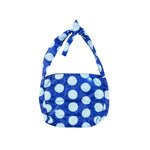Polka Puff Bag Blue