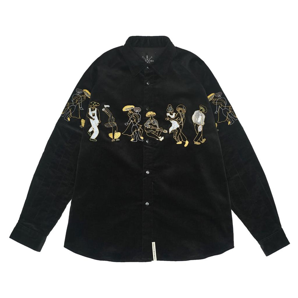 Dancing Mushroom Bw Black