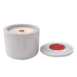Midi Earthenware Tar Wood Wick Candle Bali 361