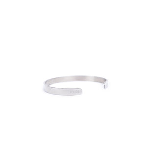 
            
                Load image into Gallery viewer, Sign Logo Bracelet Cuff Silver
            
        
