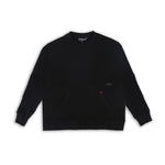 Fleece Sweater Black/Hts Grey