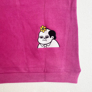 Comforting Faces Vest Pink