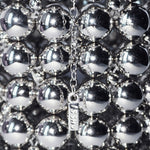 Ball Bag 001 Silver Beads Bag Silver