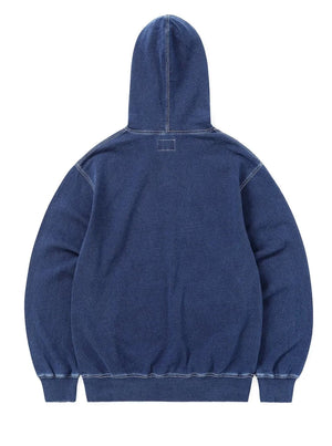 Indigo Dyed Hoodie Indigo