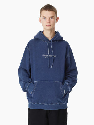 Indigo Dyed Hoodie Indigo