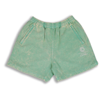 Jade Wash Sweat Shorts With Reflective
White Print Green/ Hts White