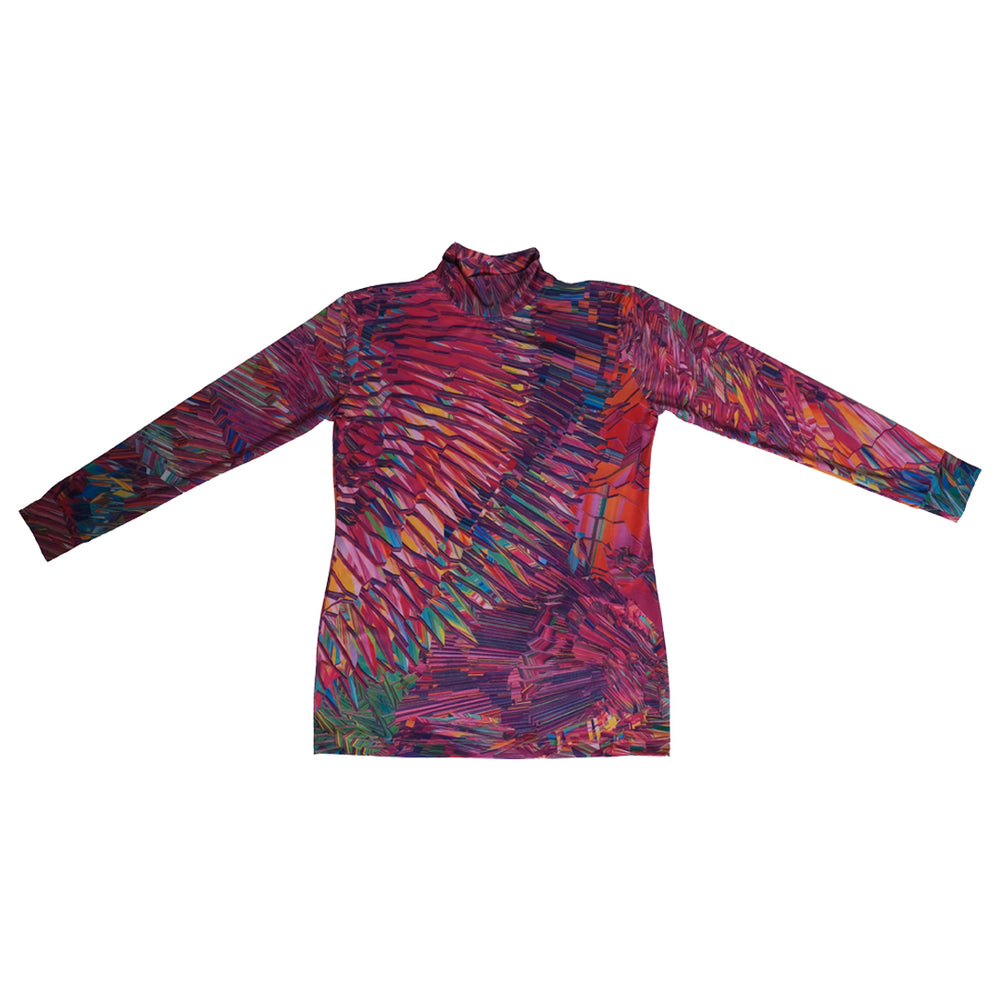 PINK MOTION HIGH NECK TOP MULTI-COLOUR