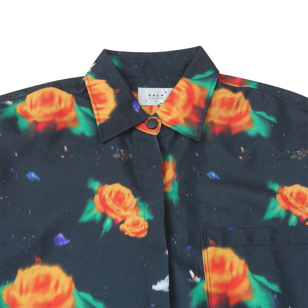 Gems And Roses Unisex Long Sleeve Shirt Black