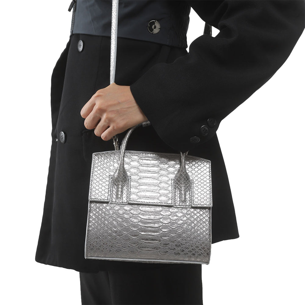 Micro Isolation Snakeskin Silver Bag