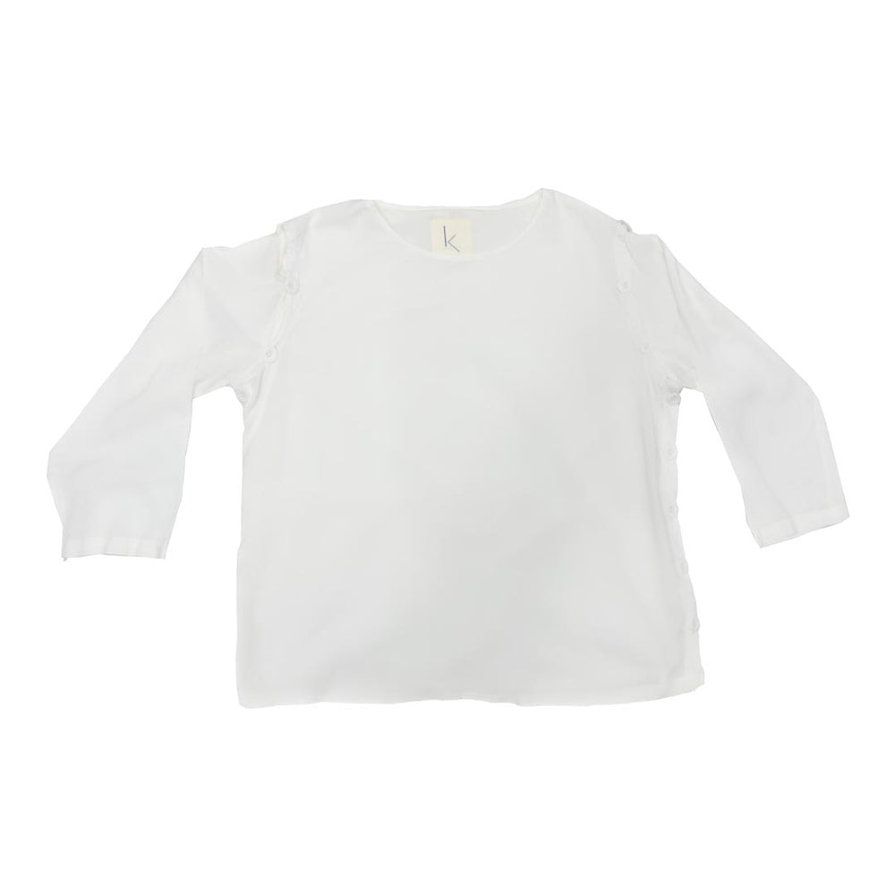 Detachable Sleeve Top White
