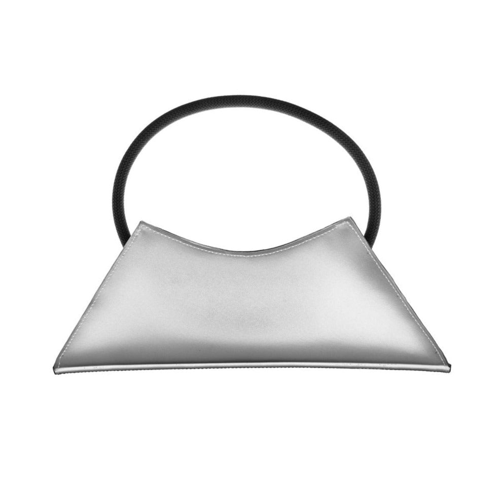 ASZBAGUETTE BLACK SILVER CROSSBODY SILVER