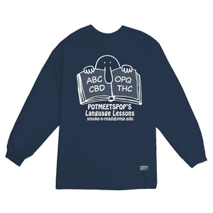 
            
                Load image into Gallery viewer, Language Lesson L/S Tee Navy
            
        
