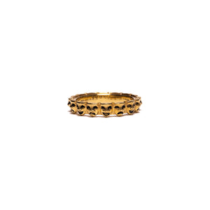 LAUGH NOW CRY LATER RING 14K GOLD PLATED