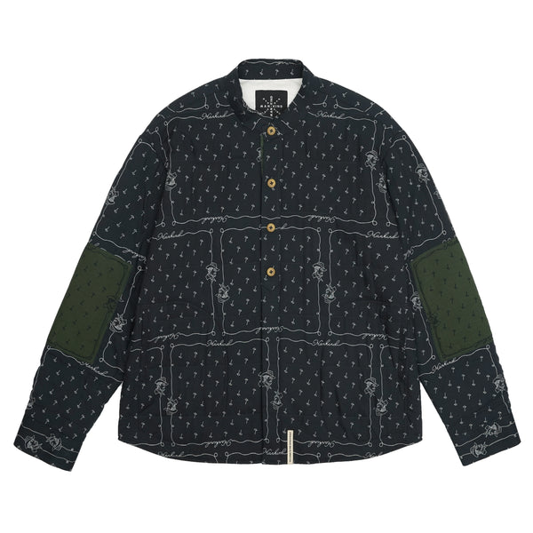 
            
                Load image into Gallery viewer, Acoma Quilted Jacket Navy Blue &amp;amp; Green
            
        