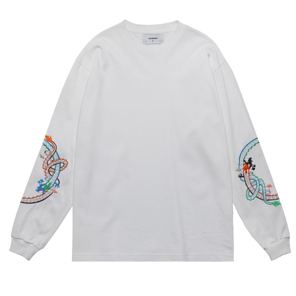 Raven L/S T-Shirt White