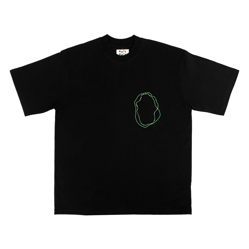 Hole T-Shirt Black Black