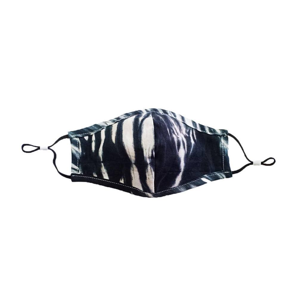 
            
                Load image into Gallery viewer, Zebra Tie Dye Mask Black
            
        